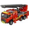 Autíčko hasičské Volvo FMX Truck Fire Engine Majorette s vysúvacou plošinou dĺžka 19 cm