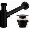 Umývadlový sifón Klik-Klak Universal Rea Black Aged