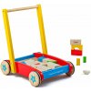 Bigjigs Toys Bigjigs Baby Drevené kocky vo vozíku