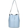Kožená kabelka 401 Made in Italy nebesky modrá Nebesky modrá