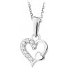 JVD Zamilovaný strieborný prívesok Srdce sa zirkónmi SVLP0536XH2BI00