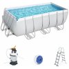 Bestway 412X201X122Cm 13X6Ft Power Steel 5W1 Rack Pool + pieskové čerpadlo