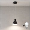 | Brilagi - LED luster na lanku RIDDY 1xE27/60W/230V čierna | 8590828027799