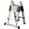 Hliníkový teleskopický rebrík EXPERT, 5/10 stupienkov, nosnosť 150kg,