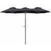 Linder Exclusiv Záhradný slnečník 300x150x220 cm Tmavo sivý