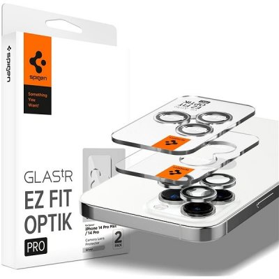 Spigen Glass EZ Fit Optik Pro 2 Pack Silver iPhone 14 Pro/iPhone 14 Pro Max AGL05599