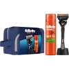 Gillette ProGlide Gillette ProGlide holiaci strojček so stojančekom 1 ks + Gillette Fusion5 Sensitive gél na holenie 200 ml