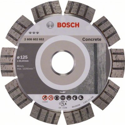 Bosch Diamantový deliaci kotúč Best for Concrete 125 x 22,23 x 2,2 x 12 mm 2608602652