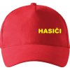 Hasiči názov samostatný - Šiltovka so zahnutým šiltom a mosaznou sponou - Univerzálna veľkosť ( Červená )