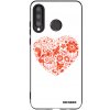 Picasee silikónový čierny obal pre Huawei P30 Lite - Veľké srdce