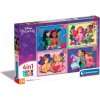 Clementoni detské puzzle Disney princezné sada 4v1 (12, 16, 20, 24 dielikov)