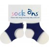Kikko Sock ons ​​- držiak ponožiek Navy modrá 0-6m