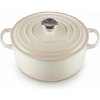 Le Creuset Liatinový hrniec Meringe béžový 24 cm 4,2 l
