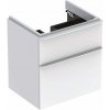 Geberit Skrinka Geberit pod umývadlo Smyle Square, s dvomi zásuvkami: 58.4x61.7x47cm, Biela 500.352.00.1