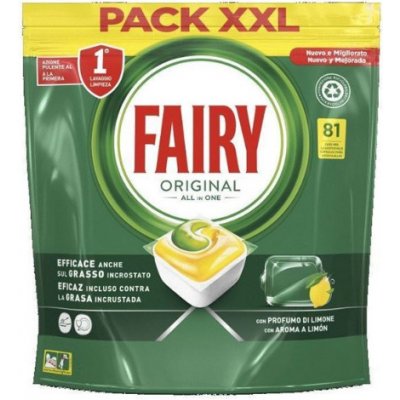 Fairy Lemon Original gélové tablety do umývačky riadu 81 ks