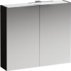 Zrkadlová skrinka Laufen BASE 80x18,5x70 cm čierna H4028021102631
