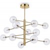 Závesné svietidlo Ideal lux 200125 EQUINOXE SP12 OTTONE ANTICO 12xG4 2W stará mosadz