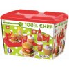 Ecoiffier 100% Chef 2623 set s hamburgermi červený