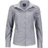 James & Nicholson Košile JN 641, popelínová, business, dlouhý rukáv, dámská COT020641m0803-steel L Šedá ocelová