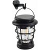 Verk 12376 Solárna LED lampa so senzorom pohybu a nabíjaním cez USB 2v1, čierna