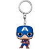 Prívesok na kľúče Funko Pocket Pop! Marvel Captain America