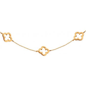 iZlato Zlatý náhrdelník Choker so štvorlístkami Design IZ14346 od 219 € -  Heureka.sk