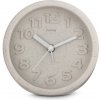 Hama Fuerteventura, budík, priemer 12 cm, 3D číslica, tichý, z 20% pšeničnej slamy, béžový