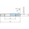Podložka plochá skosená DIN 125B M16 mosadz (17x30x3)