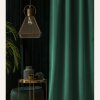 Room99 Záves Aura Bottle Green 140x280 cm - uchytenie riasiaca páska
