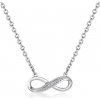 SOFIA strieborný náhrdelník nekonečno AUSFYH5ZZ1P-ZY