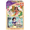 Drevené puzzle Moana a Snehulienka Disney Educa 2x50 dielov