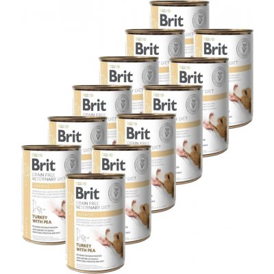Brit Veterinary Diets GF dog Hepatic 12 x 400 g konzerva