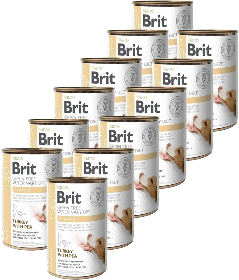 Brit Veterinary Diets GF dog Hepatic 12 x 400 g