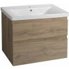 Aqualine ALTAIR umývadlová skrinka 77,5x60x45cm, dub emporio AI380