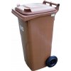 Kontajner, vedro, plastový kontajner Europlast 120 l, hnedý