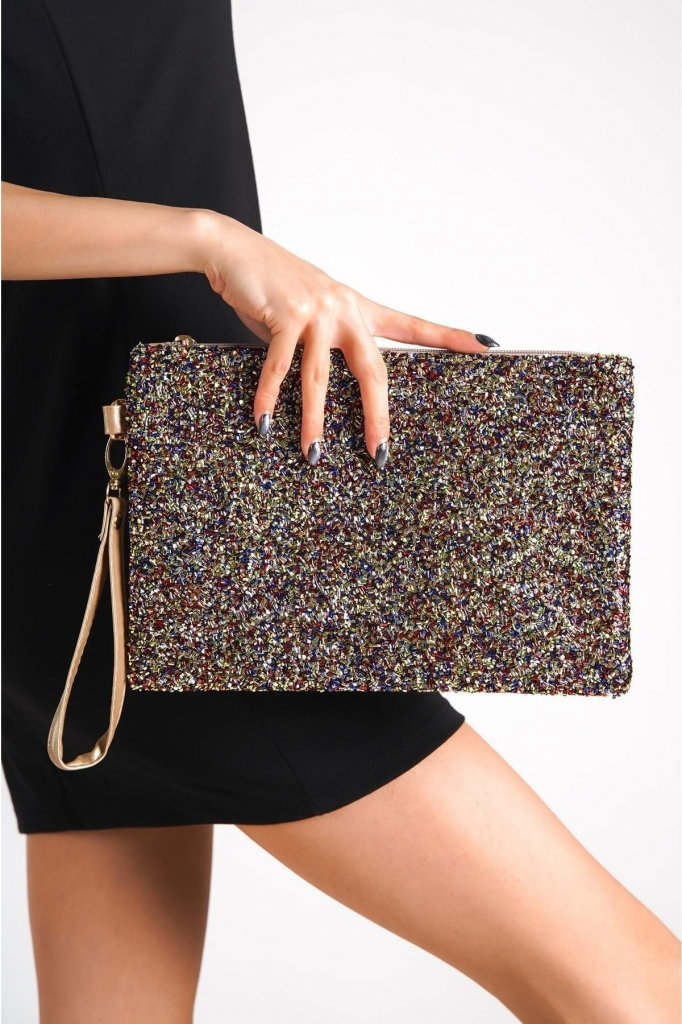 Capone Outfitters Clutch Brown Marled Capone Outfitters
