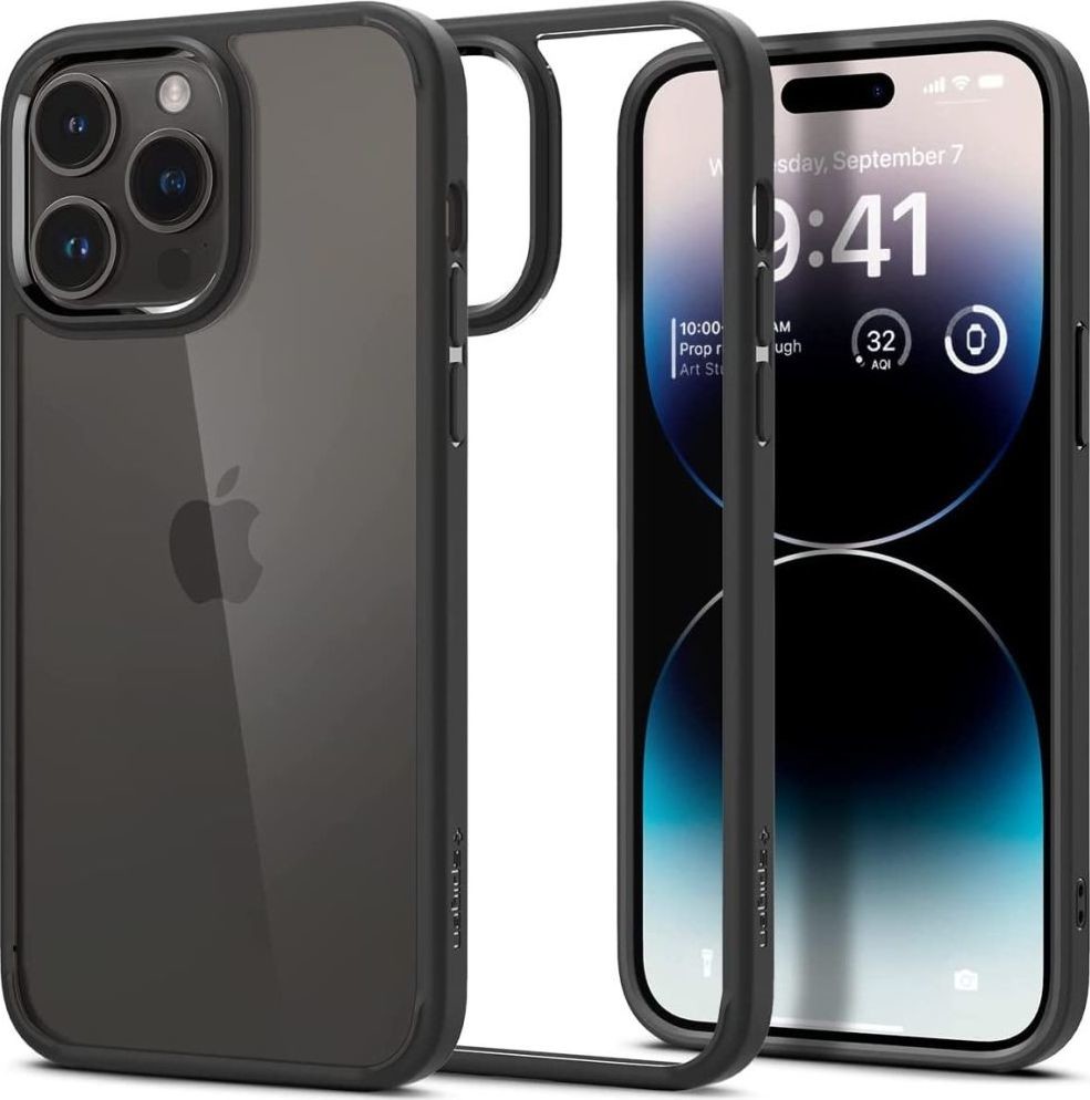 Púzdro SPIGEN ULTRA HYBRID IPHONE 14 PRO MAX MATTE čierne