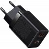 Baseus Super Si Pro USB / USB Type-C 30W Power Delivery rýchlonabíjačka čierna (CCSUPP-E01)