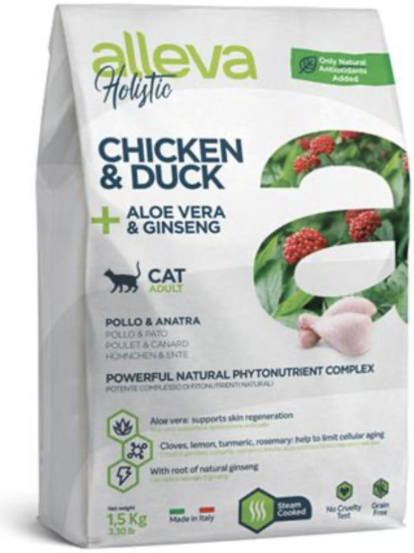 Alleva HOLISTIC cat adult chicken & duck 15 kg