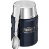Thermos Style se skládací lžící a šálkem tmavě modrá Modrá termoska 470 ml