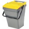 Nádoba na odpad Easy Twin 30 l, rôzne farby - žltá