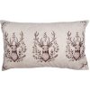 Clayre & Eef Béžová obliečka na vankúš s jeleňami Gentle Wilderness - 30*50 cm - Clayre & Eef