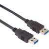 PremiumCord Kábel USB 3.0 Super-speed 5Gbps A-A, 9pin, 1m ku3aa1bk