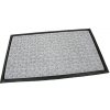 FLOMA Rectangle Deco Šedá textilná gumová čistiace vstupná rohož 45 cm x 75 cm x 0,8 cm