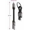 SWISSTEN MAGNETICKÝ KEYCHAIN KABEL USB-A / LIGHTNING 9,7 CM 71551060
