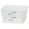 Transparentná polypropylénová nádoba na potraviny CamSquare, Cambro, 1,9 l, 1,9L, Priehľadná, 185x185x(H)100mm