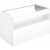 Kúpeľňová skrinka pod umývadlo KEUCO Stageline lesklá biela 100 x 49 x 62,5 cm 32872300000