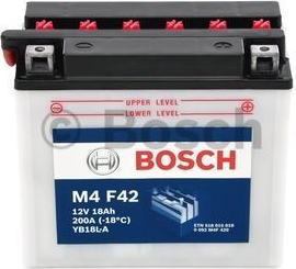 Batteria 12V 18Ah 180A(EN) Bosch M4 F42 moto