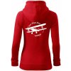 Still Plays With Planes - Mikina dámska trendy zipper s kapucňou - L ( Červená )