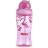 NUBY Hrnček netečúci so sklápacou slamkou 360 ml ružová